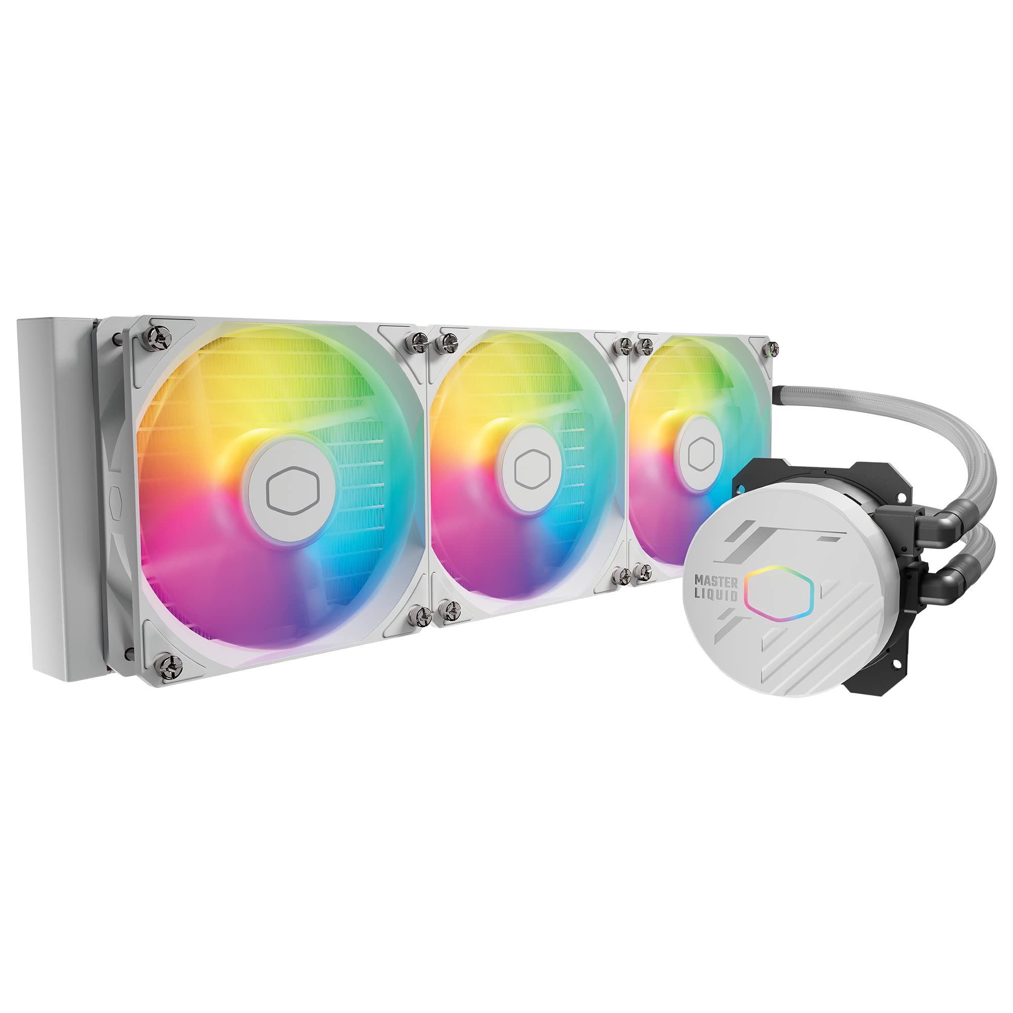 MasterLiquid 360L Core ARGB 360mm CPU Liquid Cooler (White)