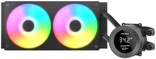 Poseidon Vistek ARGB 360mm CPU Liquid Cooler with Digital Display