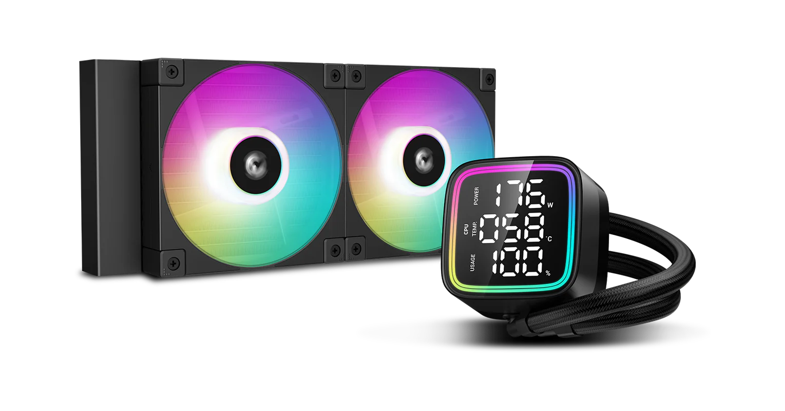 LD240 ARGB CPU Liquid Cooler with LED Display