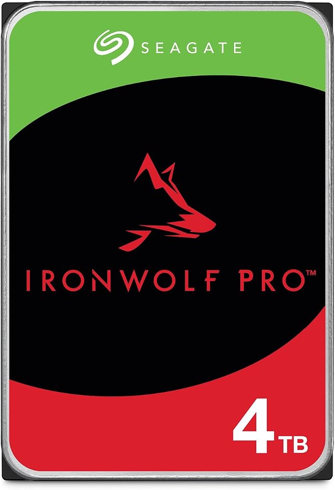 IronWolf Pro 4TB 256MB Cache 7200 RPM Enterprise NAS Internal Hard Drive ST4000NT001