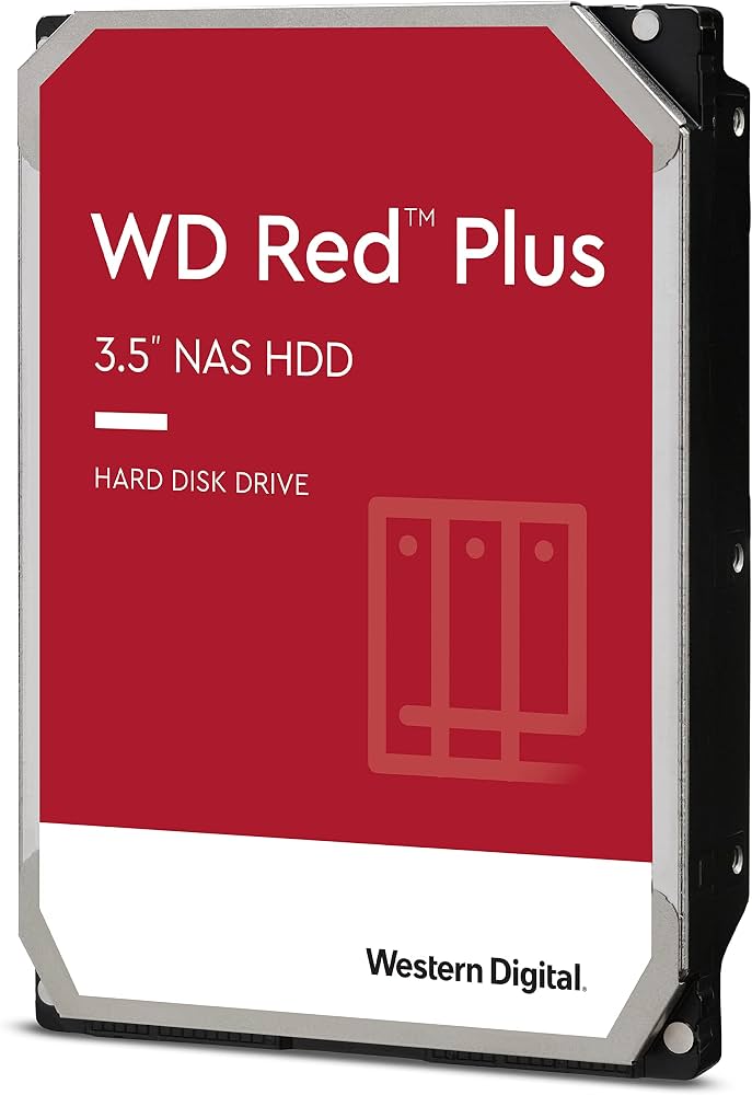 Red Plus 6TB NAS 3.5 Inch 5640 RPM Hard Disk Drive WD60EFPX