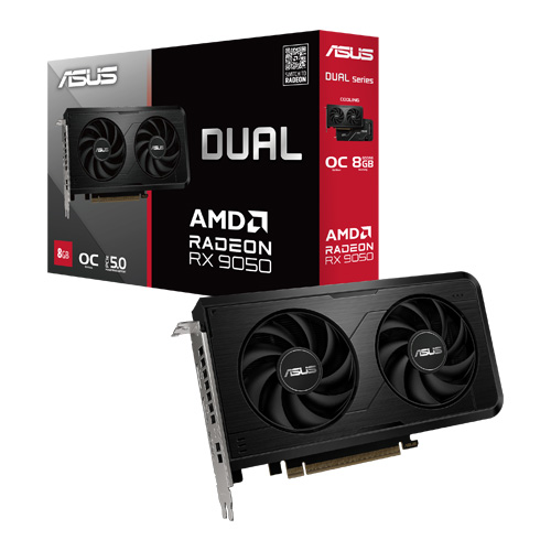 Dual Radeon RX 9050 8GB GDDR6 OC Edition Graphic Card DUAL-RX9050-O8G