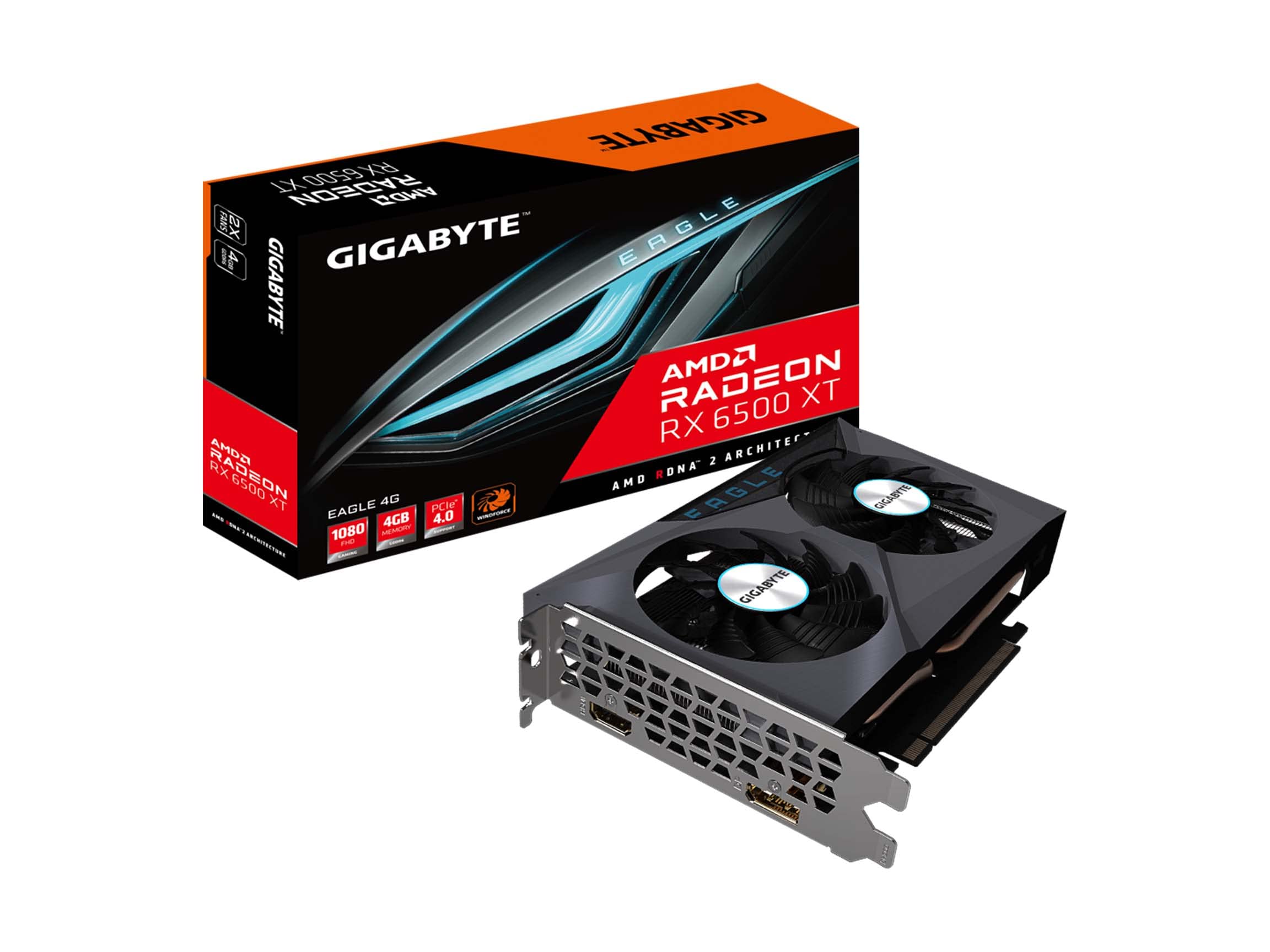 RX 6500 XT Eagle 4GB Gaming Graphics Card GV-R65XTEAGLE-4GD