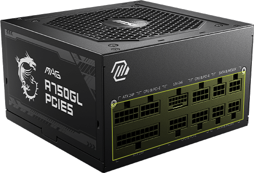 MAG A750GL PCIE5 ATX 3.1 Fully Modular SMPS MAG-A750GL-PCIE5