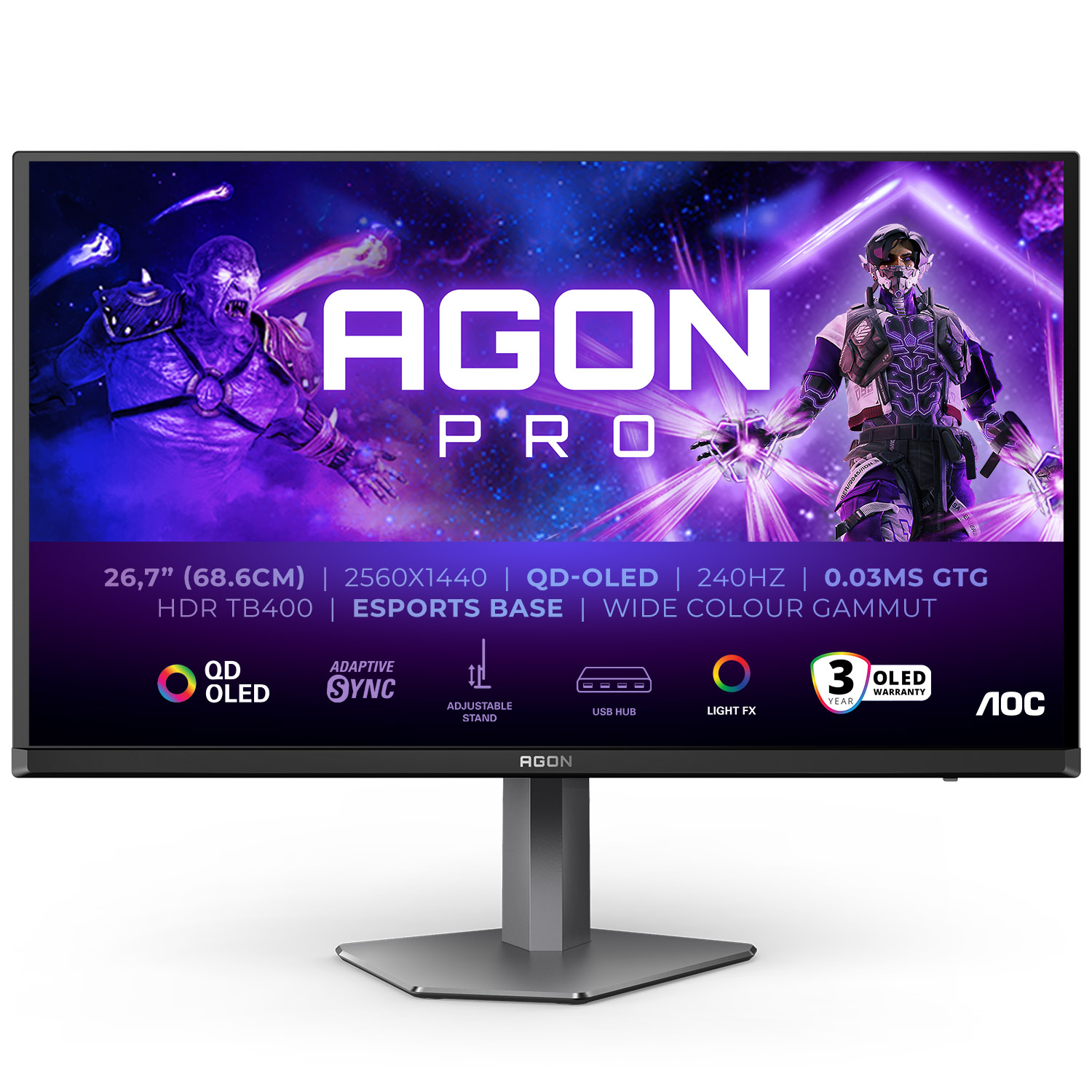 Agon Pro AG276QZD2 27 Inch Gaming Monitor